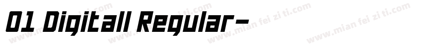 01 Digitall Regular字体转换